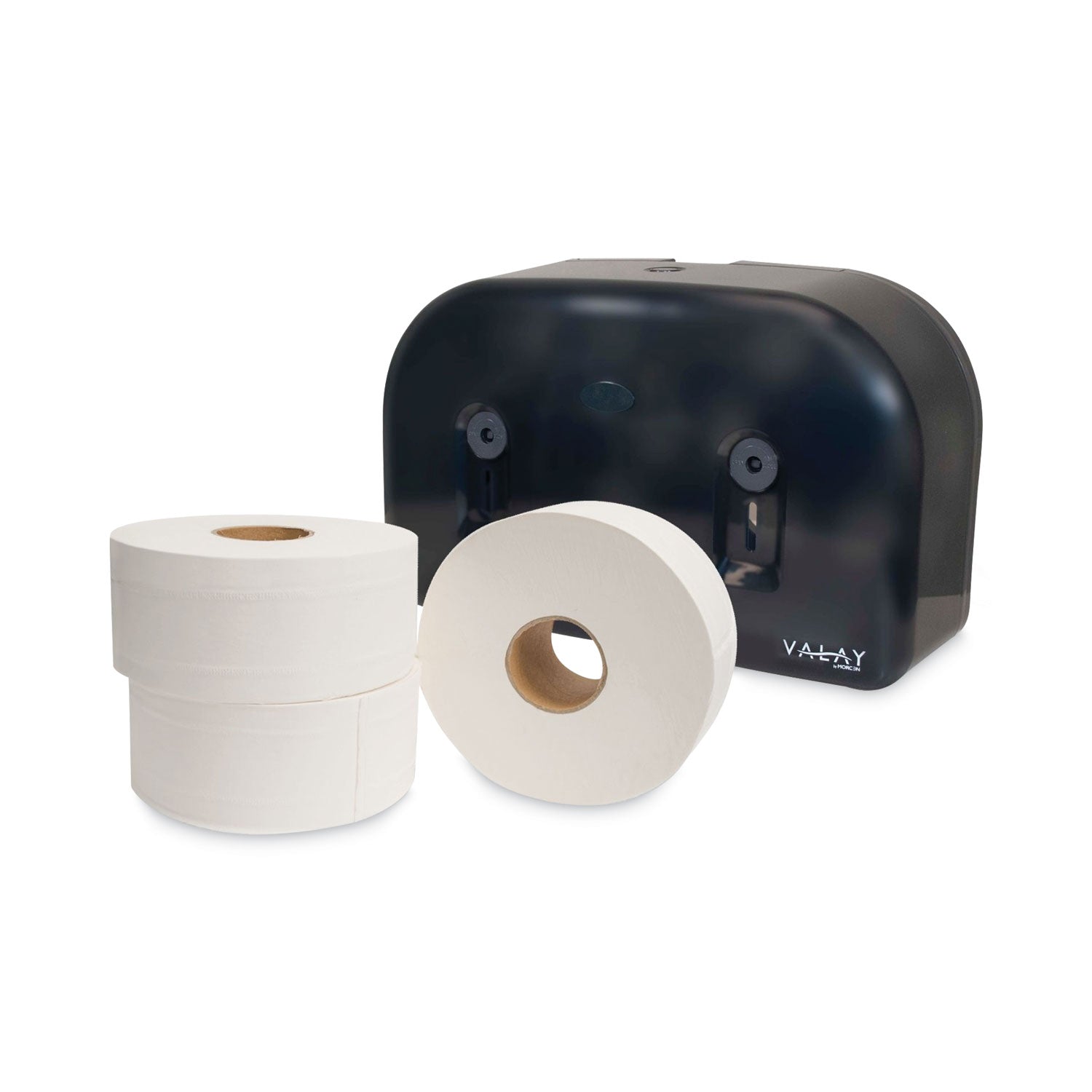 valay-plastic-mini-jumbo-bath-tissue-dispenser-two-rolls-975-x-1587-x-525-black_morvt1003 - 2