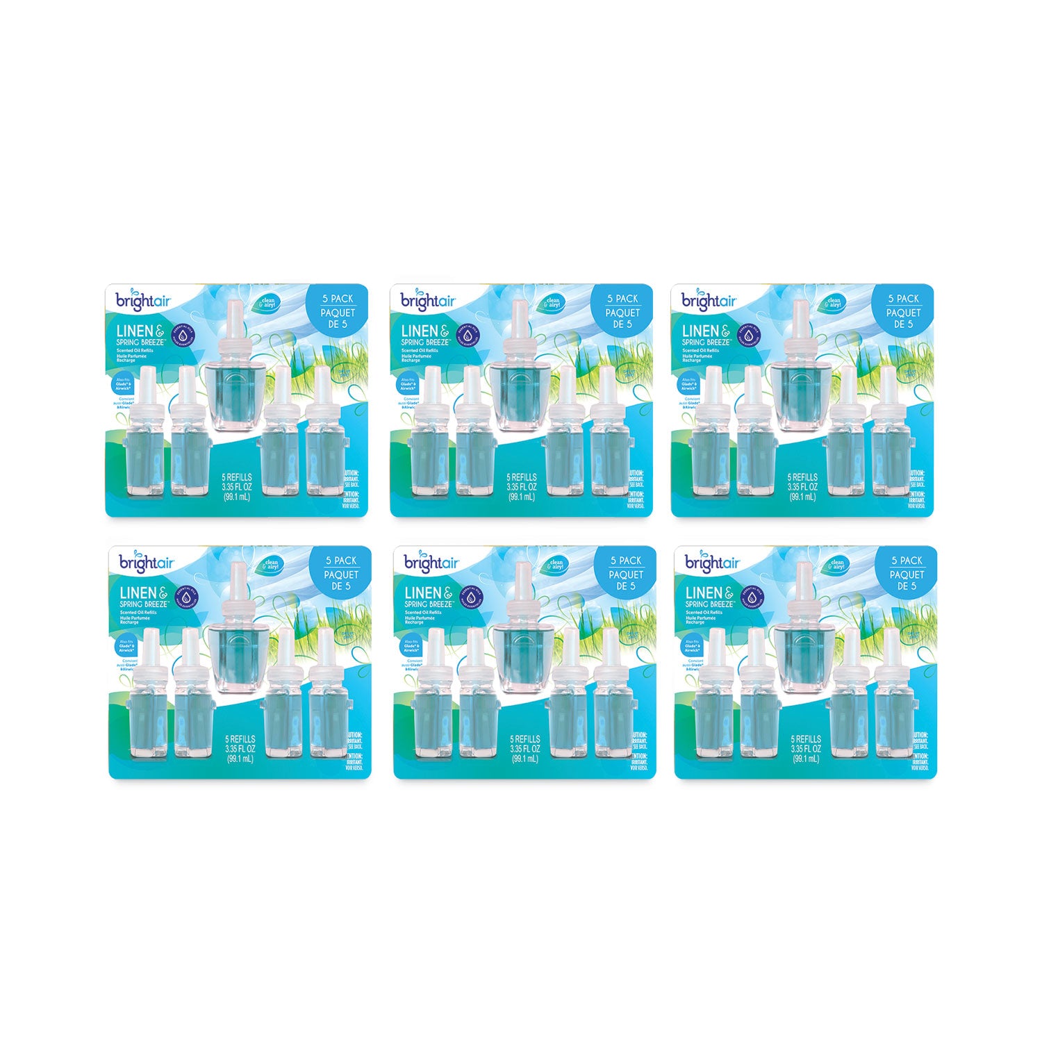 electric-scented-oil-air-freshener-refill-linen-and-spring-breeze-067-oz-bottle-5-pack-6-pack-carton_bri900669ct - 2