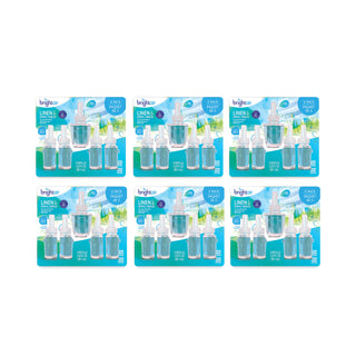 Electric Scented Oil Air Freshener Refill, Linen and Spring Breeze, 0.67 oz Bottle, 5/Pack, 6 Pack/Carton