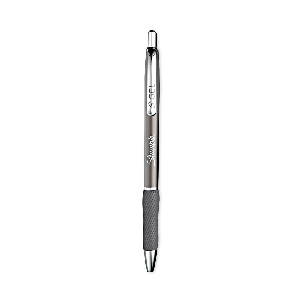 Sharpie S-Gel Pens - 0.7 mm Pen Point Size - Black - Gunmetal Barrel - 2 / Pack