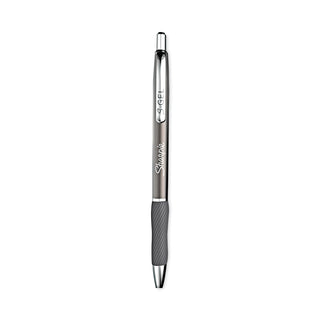 Sharpie S-Gel Pens - 0.7 mm Pen Point Size - Black - Gunmetal Barrel - 2 / Pack