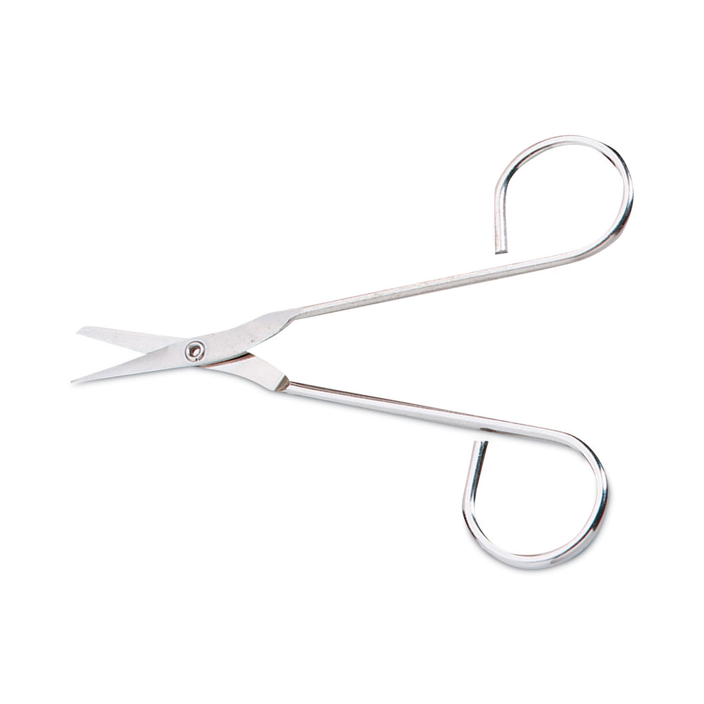 Scissors, Pointed Tip, 4.5" Long, Nickel Straight Handle