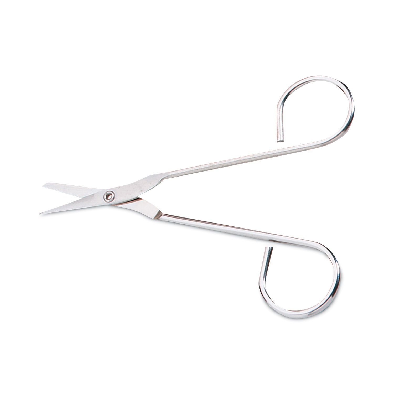 Scissors, Pointed Tip, 4.5" Long, Nickel Straight Handle