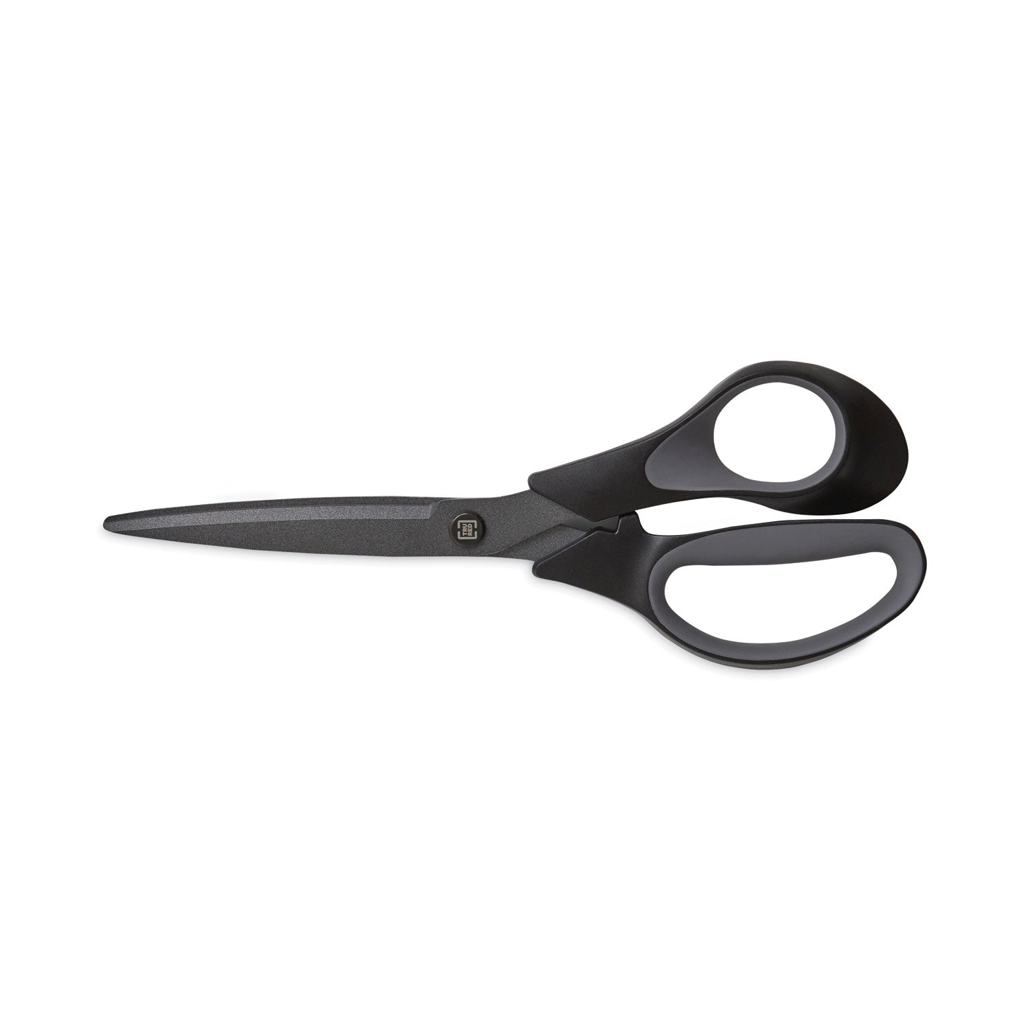non-stick-titanium-coated-scissors-8-long-386-cut-length-charcoal-black-blades-black-gray-straight-handle_tud24380515 - 1