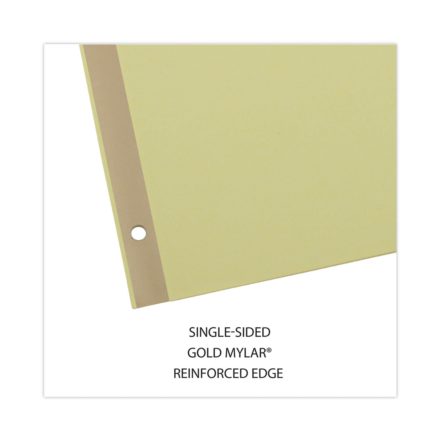 Deluxe Preprinted Simulated Leather Tab Dividers with Gold Printing, 31-Tab, 1 to 31, 11 x 8.5, Buff, 1 Set - 