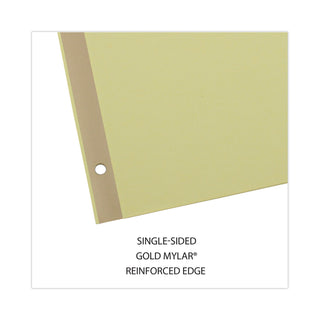 Deluxe Preprinted Simulated Leather Tab Dividers with Gold Printing, 31-Tab, 1 to 31, 11 x 8.5, Buff, 1 Set - 