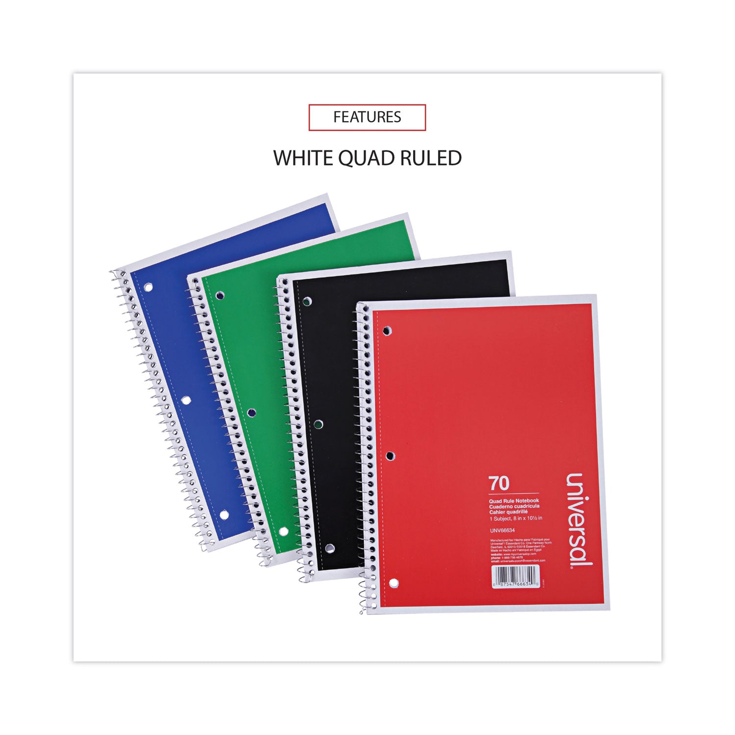 wirebound-notebook-1-subject-quadrille-rule-4-sq-in-assorted-cover-colors-70-105-x-8-sheets-4-pack_unv66634 - 3