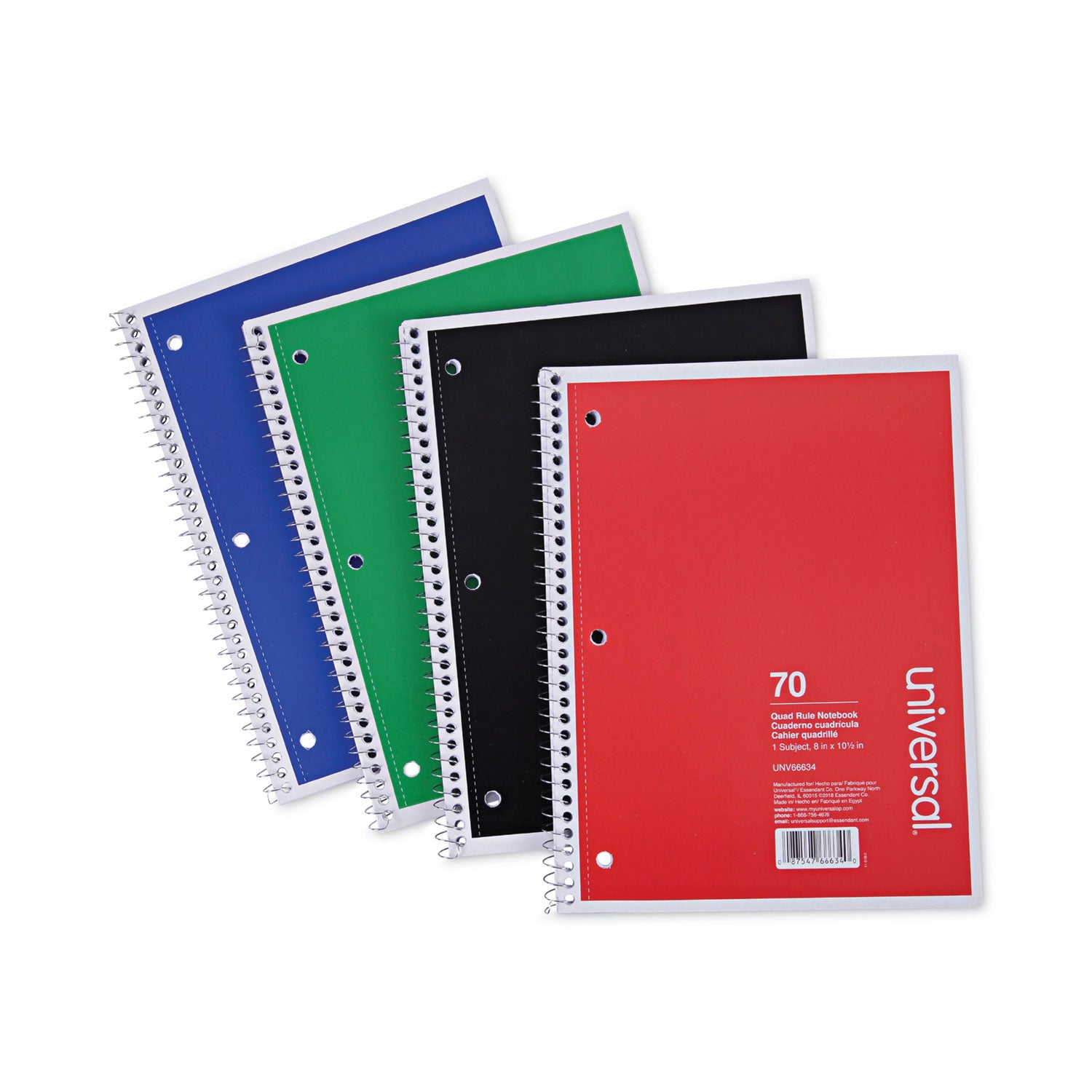 wirebound-notebook-1-subject-quadrille-rule-4-sq-in-assorted-cover-colors-70-105-x-8-sheets-4-pack_unv66634 - 8