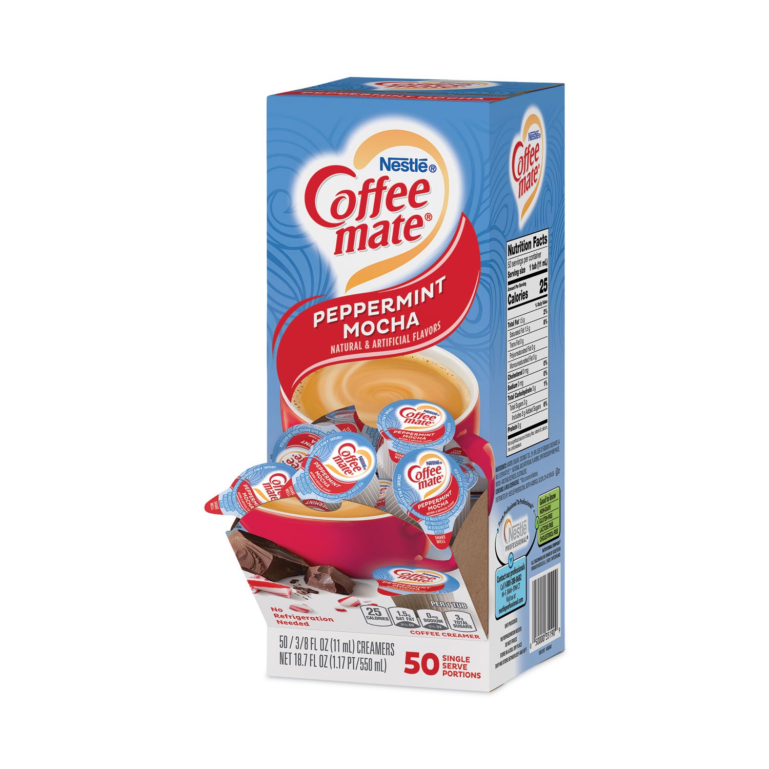 liquid-coffee-creamer-peppermint-mocha-038-oz-mini-cups-50-box-4-boxes-carton-200-total-carton_nes76060ct - 2