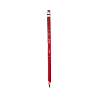 Col-Erase Pencil with Eraser, 0.7 mm, 2B, Carmine Red Lead, Carmine Red Barrel, Dozen - 