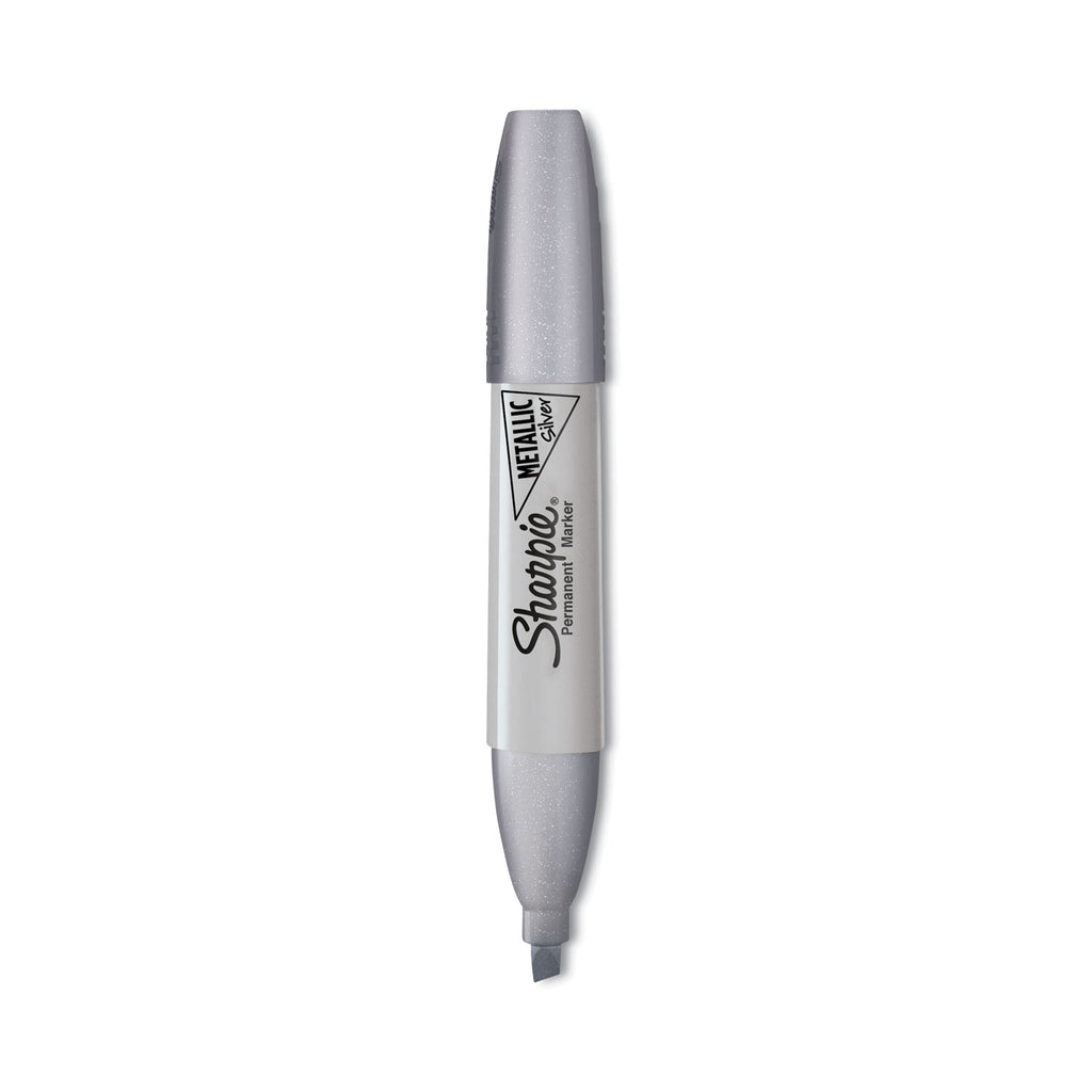 metallic-chisel-tip-permanent-marker-medium-chisel-tip-silver-dozen_san2089638 - 1