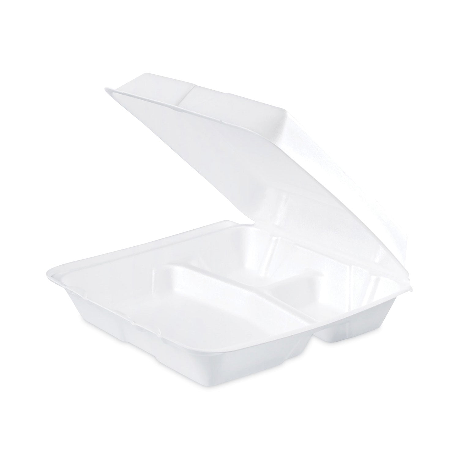 insulated-foam-hinged-lid-containers-3-compartment-93-x-95-x-3-white-200-pack-2-packs-carton_dcc95ht3 - 4