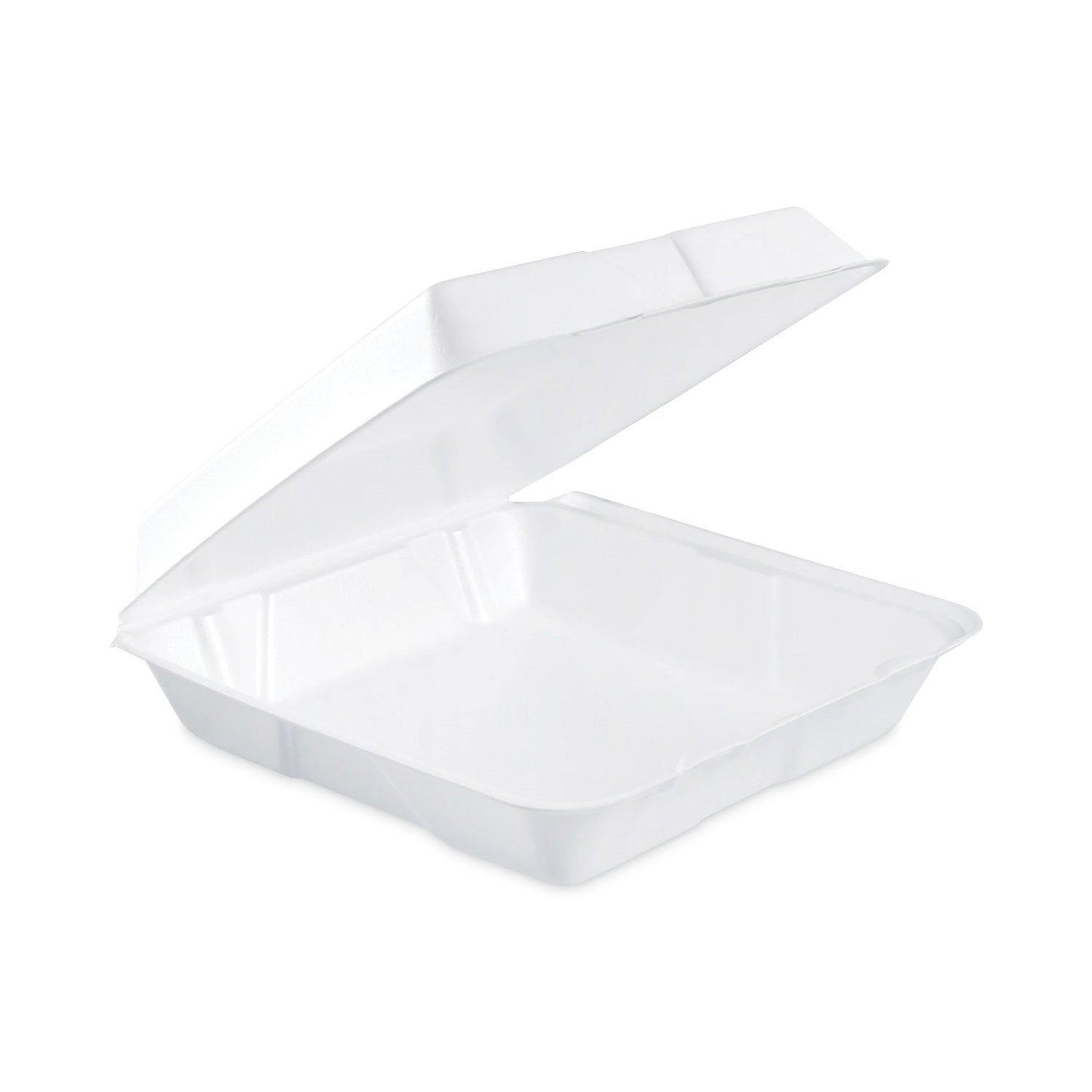 insulated-foam-hinged-lid-containers-1-compartment-93-x-95-x-3-white-200-pack-2-packs-carton_dcc95ht1 - 1