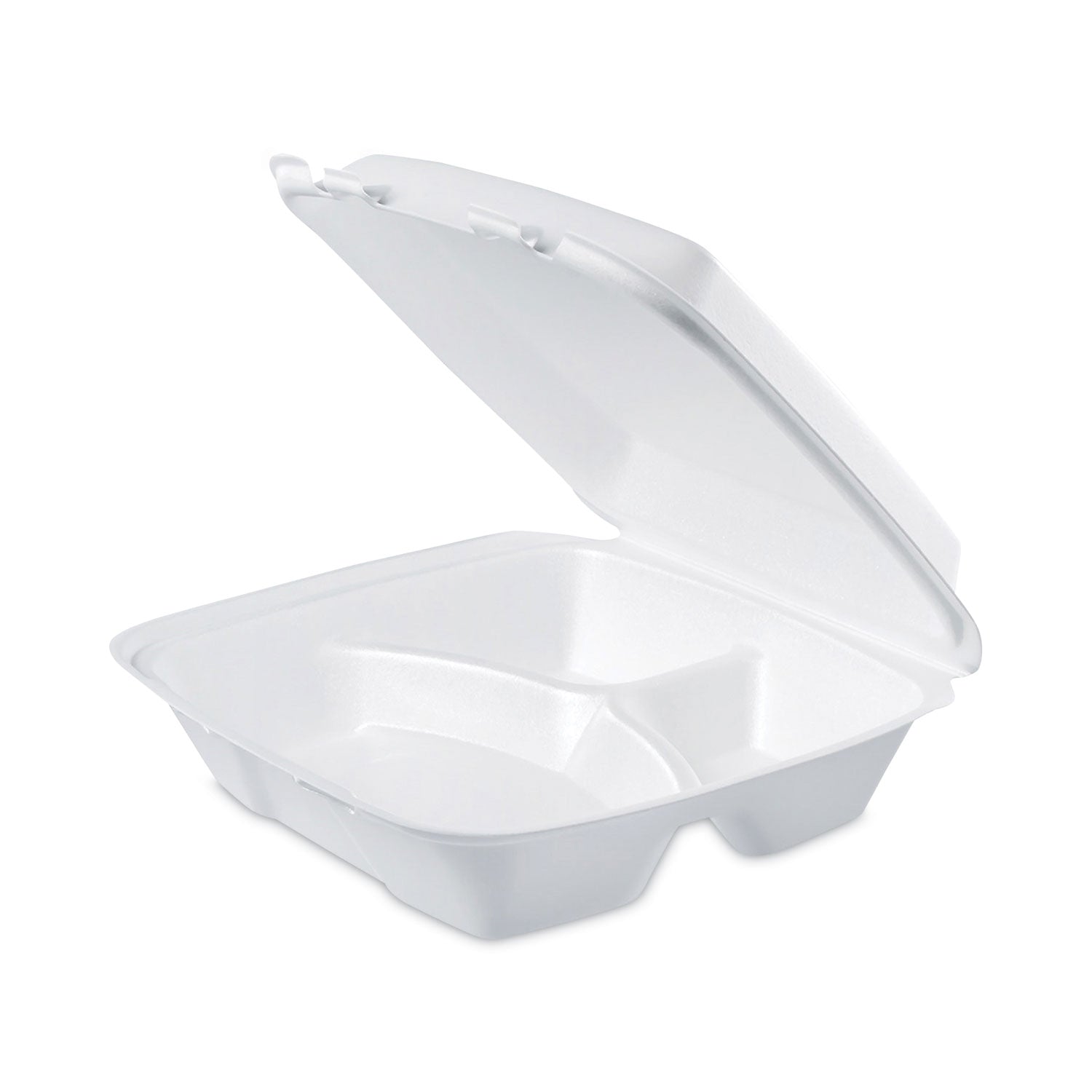 insulated-foam-hinged-lid-containers-3-compartment-9-x-94-x-3-white-200-pack-2-packs-carton_dcc90ht3 - 4