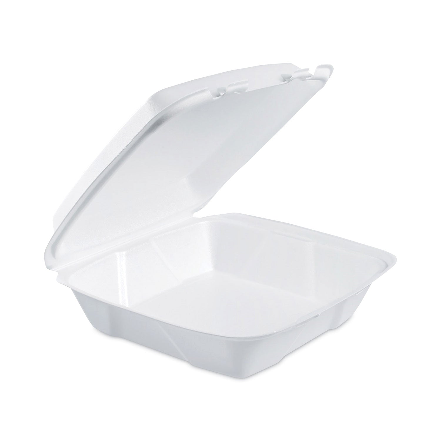 insulated-foam-hinged-lid-containers-1-compartment-9-x-94-x-3-white-200-pack-2-packs-carton_dcc90ht1 - 1