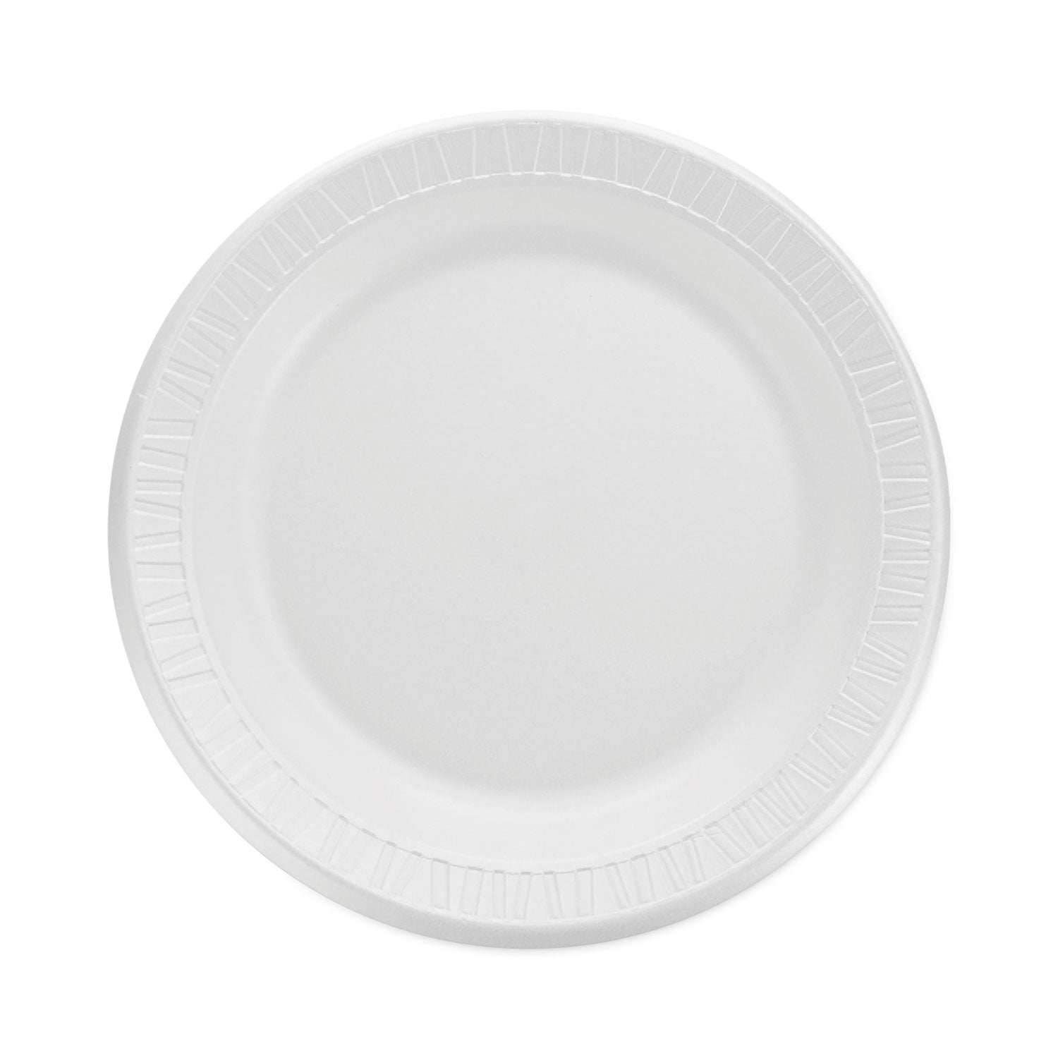 quiet-classic-laminated-foam-dinnerware-plate-9-white-125-pack-4-packs-carton_dcc9pwq - 1