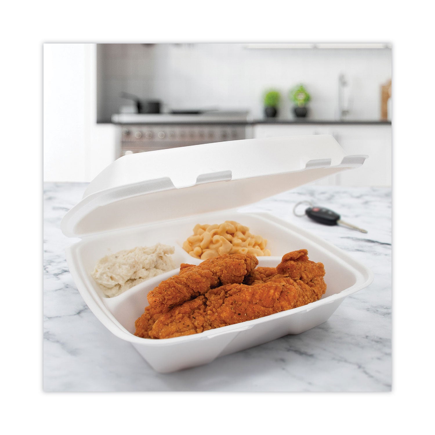 insulated-foam-hinged-lid-containers-3-compartment-9-x-94-x-3-white-200-pack-2-packs-carton_dcc90ht3 - 3