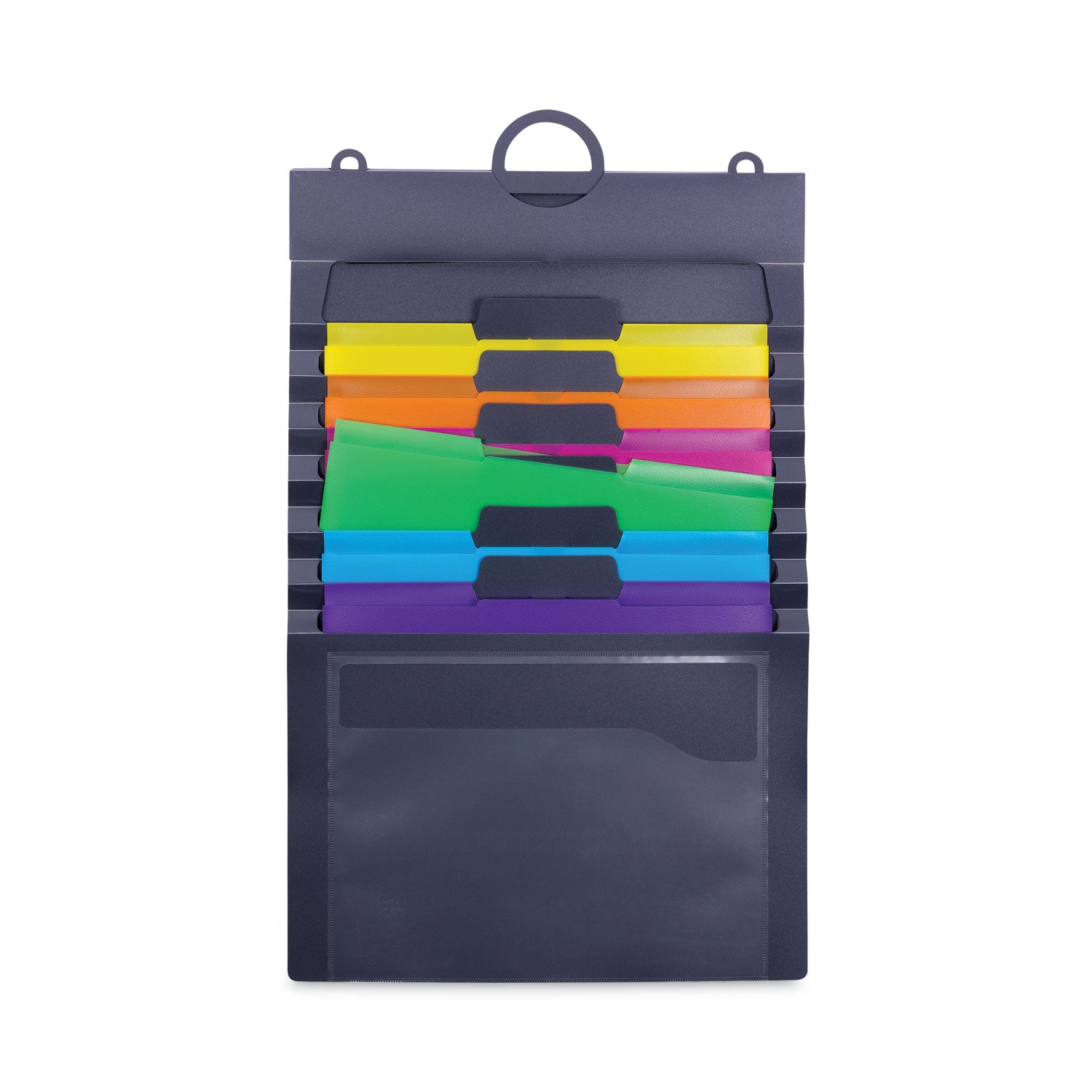 cascading-wall-organizer-6-sections-letter-size-1425-x-2425-gray-neon-green-neon-orange-neon-pink-purple-yellow_smd92060 - 1