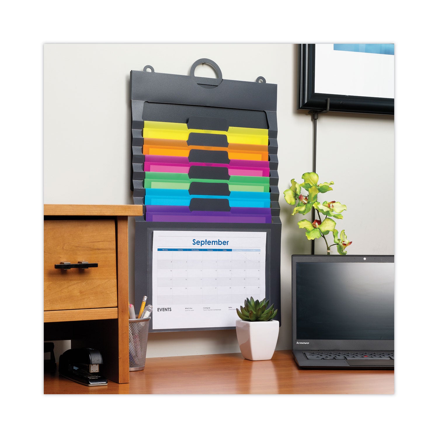 cascading-wall-organizer-6-sections-letter-size-1425-x-2425-gray-neon-green-neon-orange-neon-pink-purple-yellow_smd92060 - 4