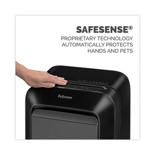 Powershred LX210 Micro-Cut Shredder, 16 Manual Sheet Capacity, Black
