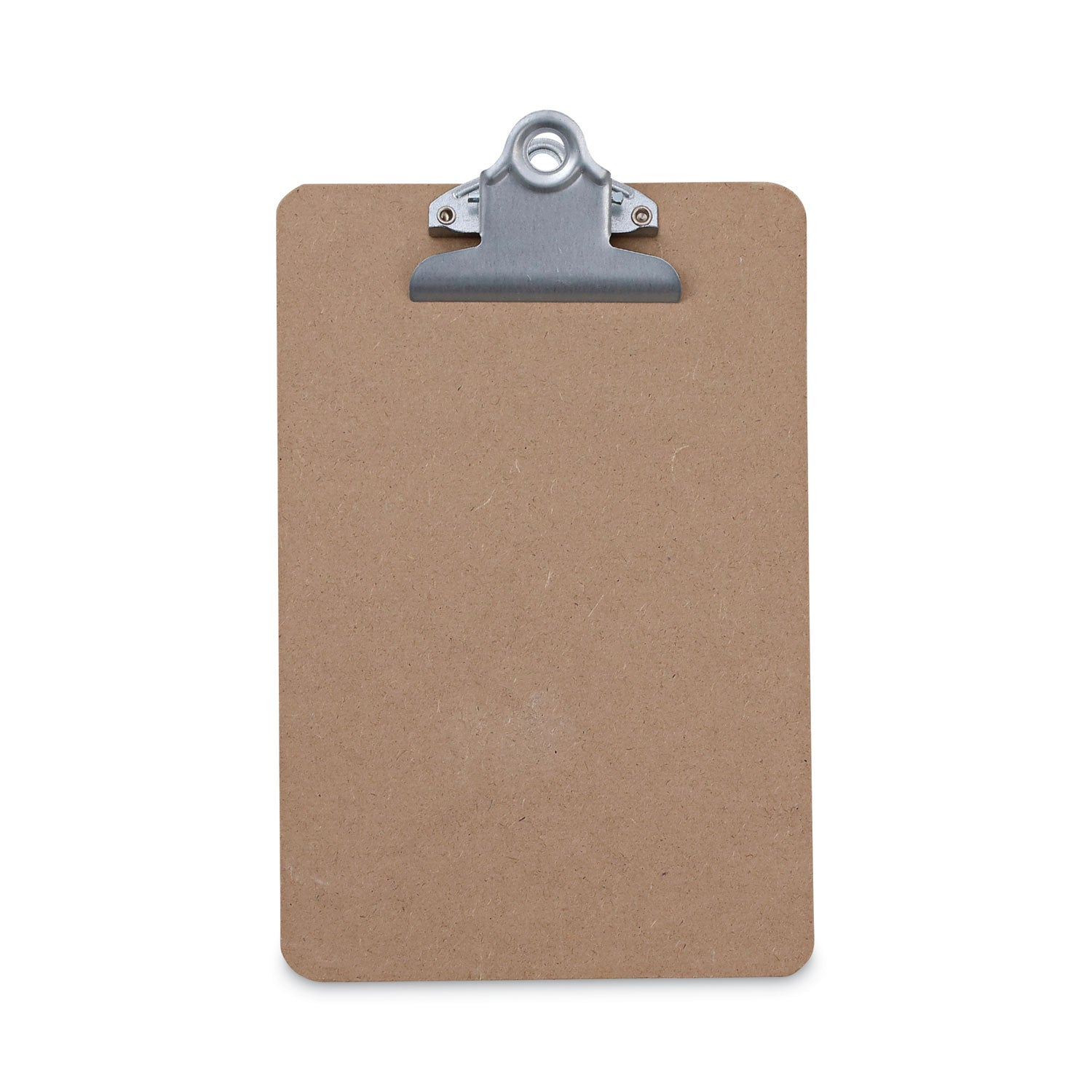 Hardboard Clipboard, 0.75" Clip Capacity, Holds 5 x 8 Sheets, Brown - 