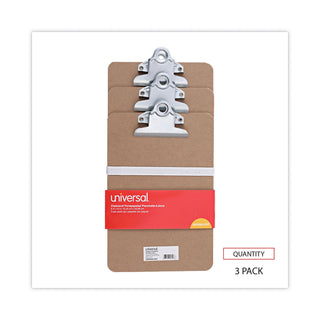 hardboard-clipboard-075-clip-capacity-holds-5-x-8-sheets-brown-3-pack_unv05610vp - 2