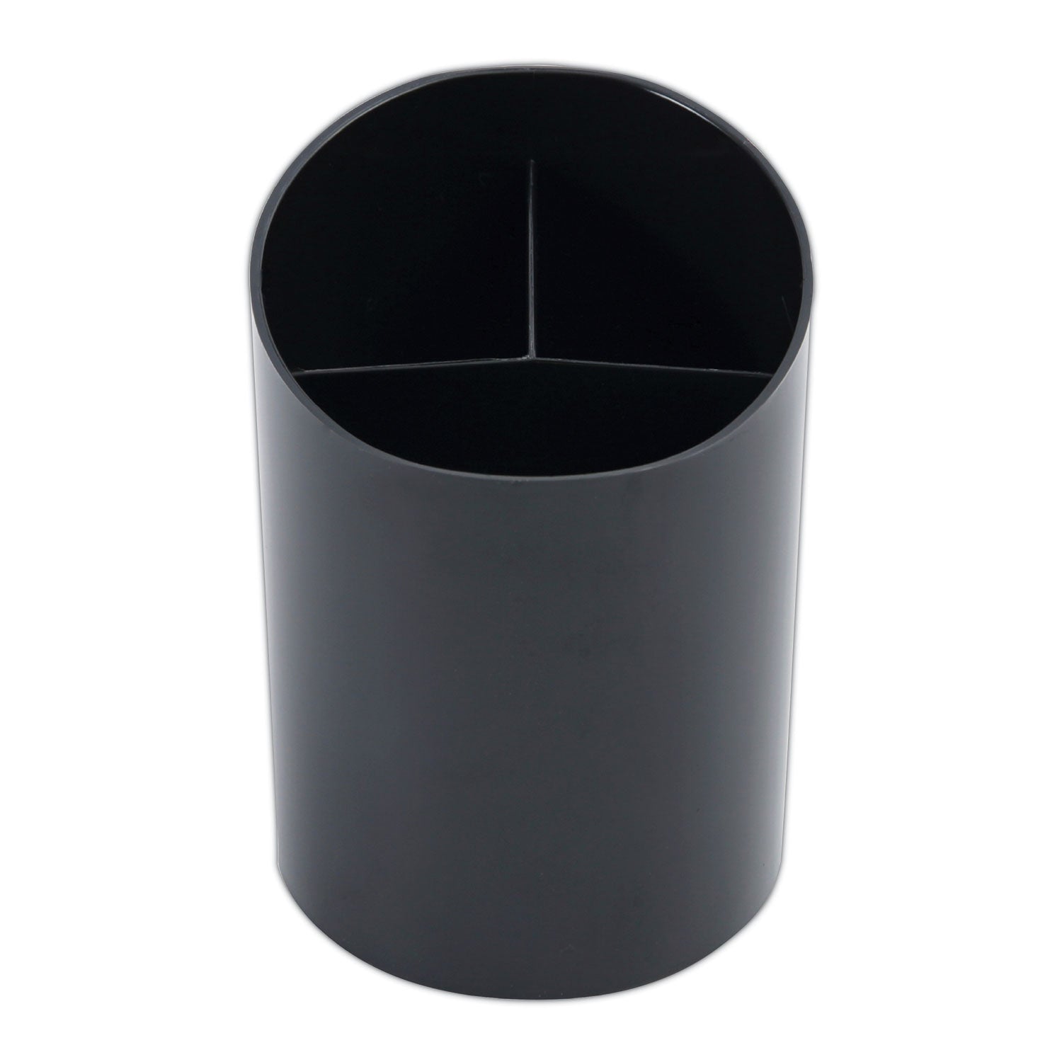 Recycled Big Pencil Cup, Plastic, 4.38" Diameter x 5.63"h, Black - 