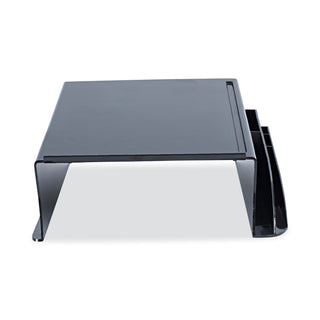 Recycled Telephone Stand and Message Center, 12.25 x 10.5 x 5.25, Black - 
