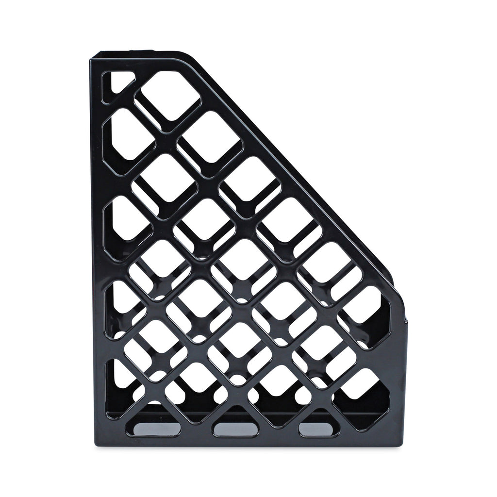 Recycled Plastic Magazine File, 3 x 10 x 11.88, Black - 