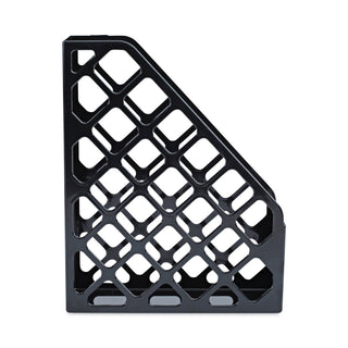 Recycled Plastic Magazine File, 3 x 10 x 11.88, Black - 