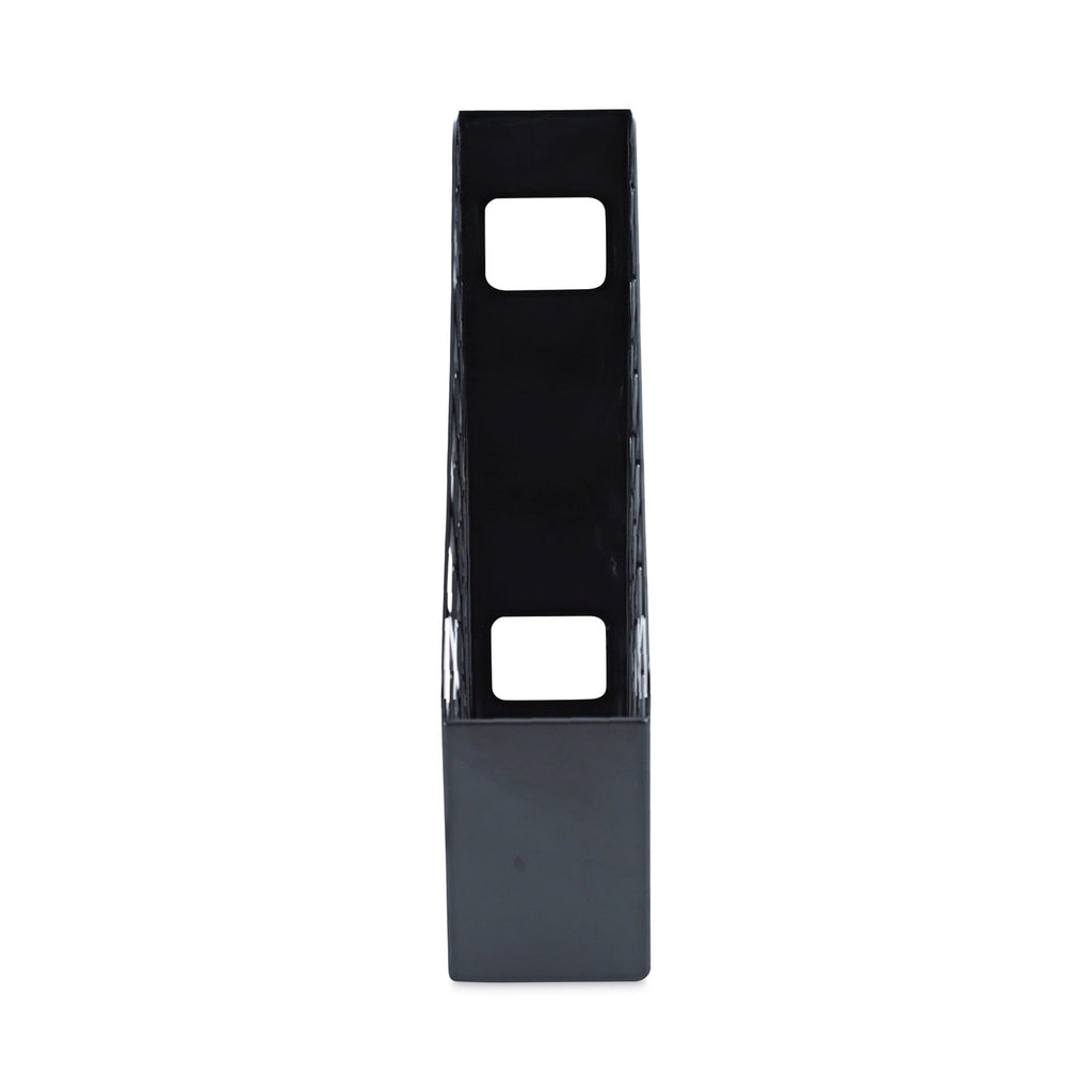 Recycled Plastic Magazine File, 3 x 10 x 11.88, Black - 