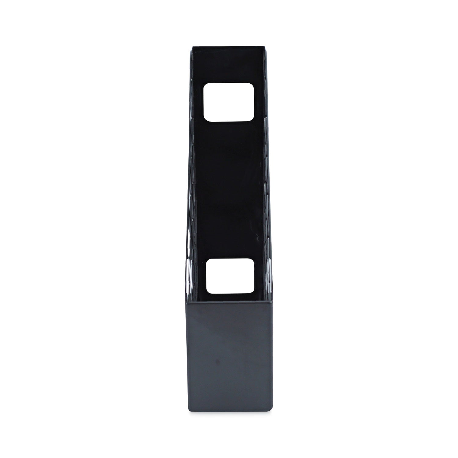 Recycled Plastic Magazine File, 3 x 10 x 11.88, Black - 