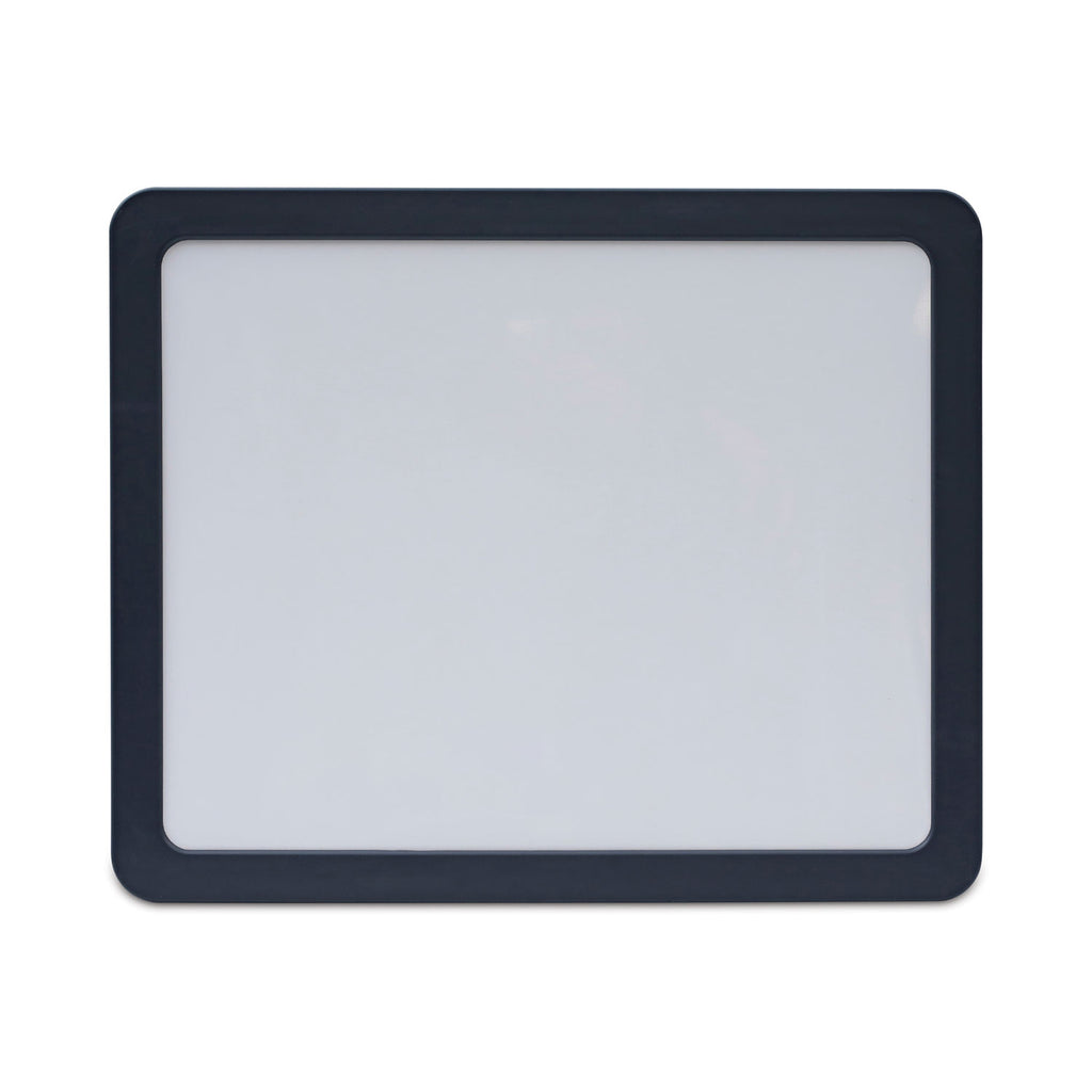 Recycled Cubicle Dry Erase Board, 15.88 x 12.88, White Surface, Charcoal Plastic Frame - 