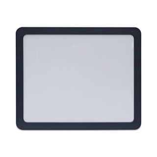 Recycled Cubicle Dry Erase Board, 15.88 x 12.88, White Surface, Charcoal Plastic Frame - 