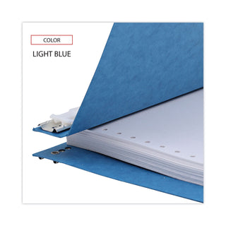 Pressboard Hanging Binder, 2 Posts, 6" Capacity, 9.5 x 11, Light Blue - 