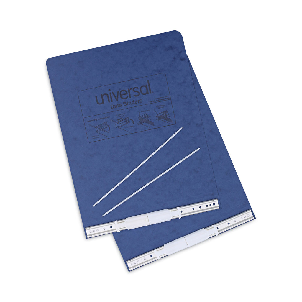 Pressboard Hanging Binder, 2 Posts, 6" Capacity, 9.5 x 11, Blue - 
