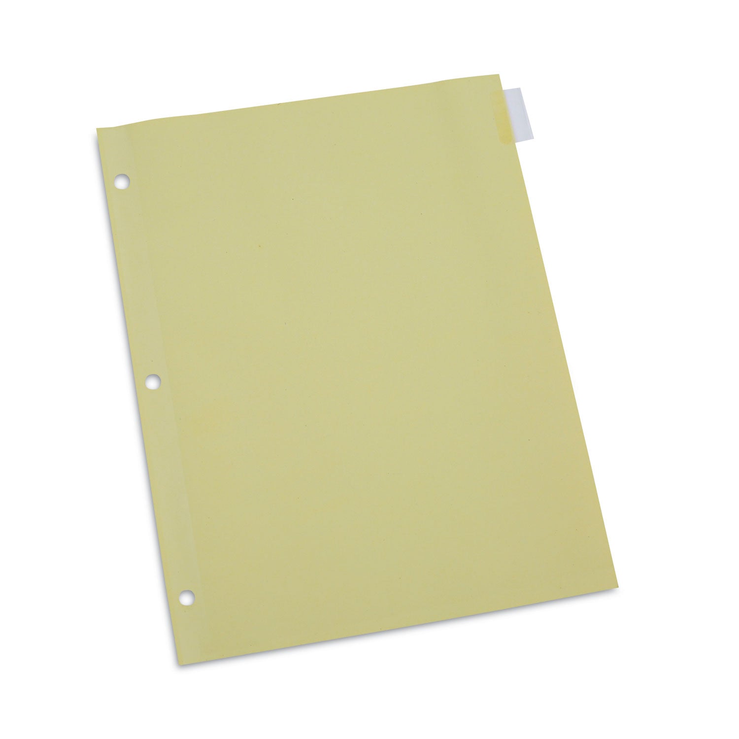Insertable Tab Index, 8-Tab, 11 x 8.5, Buff, Clear Tabs, 24 Sets - 