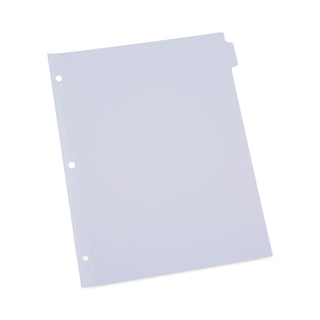 Self-Tab Index Dividers, 8-Tab, 11 x 8.5, White, 24 Sets - 1