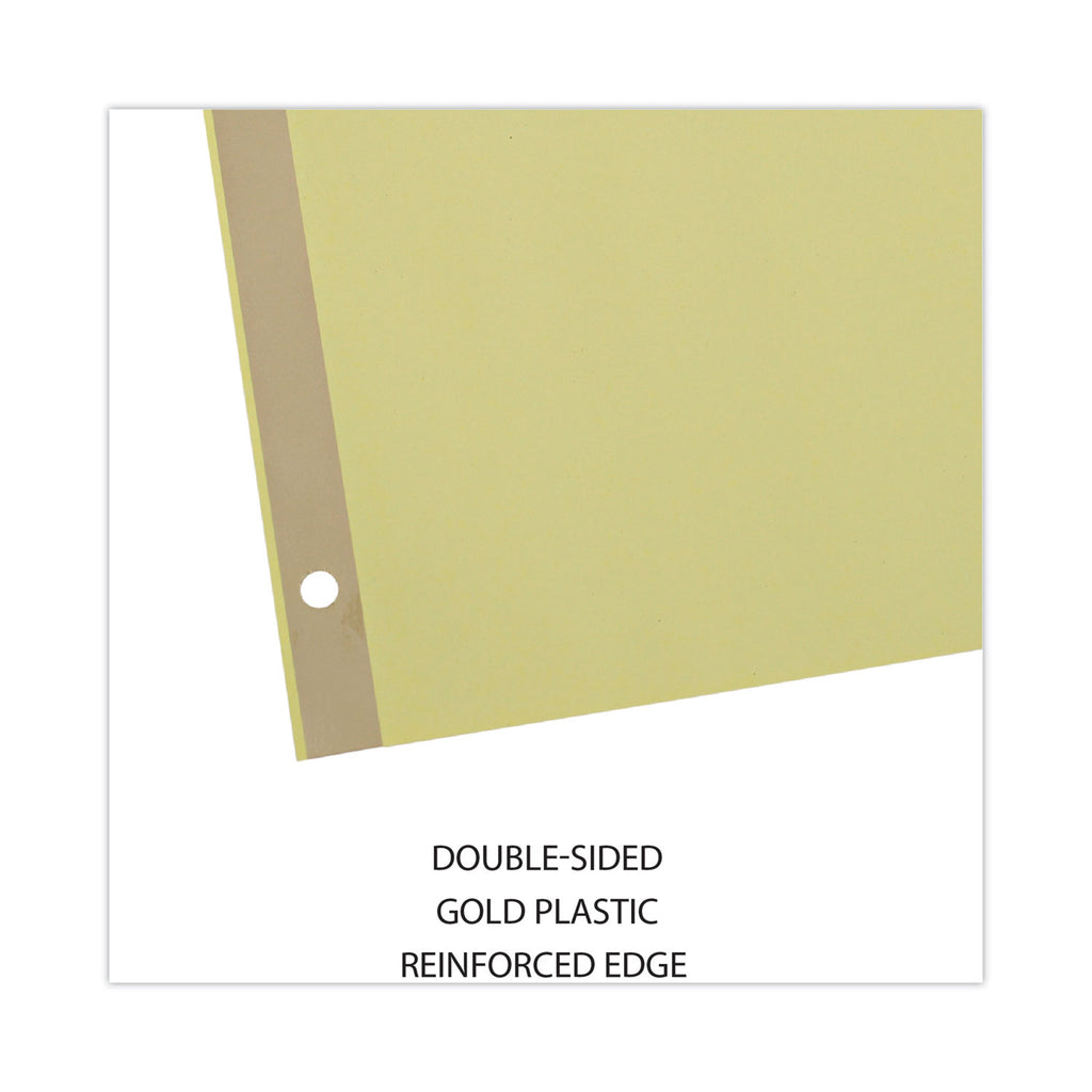 Deluxe Extended Insertable Tab Indexes, 5-Tab, 11 x 8.5, Buff, Clear Tabs, 24 Sets