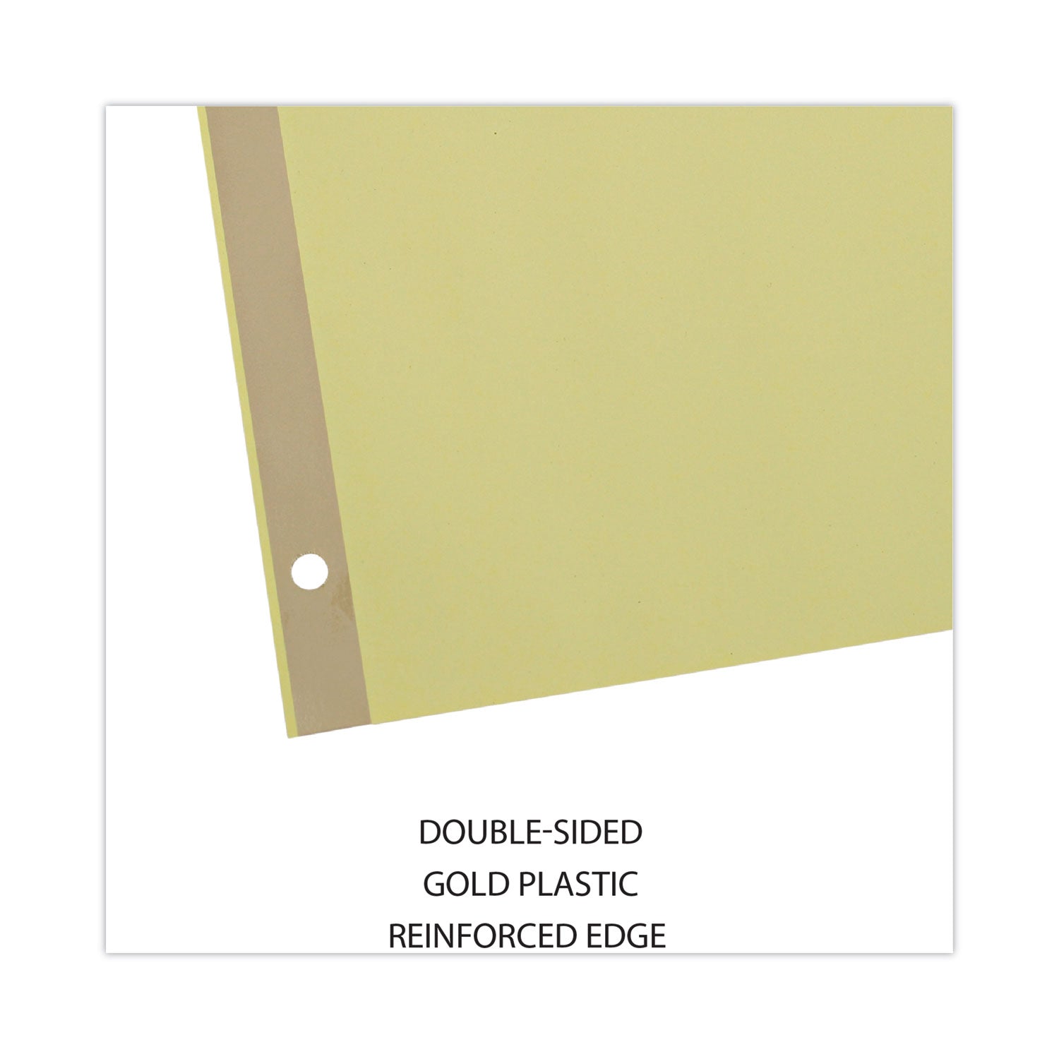 Deluxe Extended Insertable Tab Indexes, 5-Tab, 11 x 8.5, Buff, Clear Tabs, 24 Sets