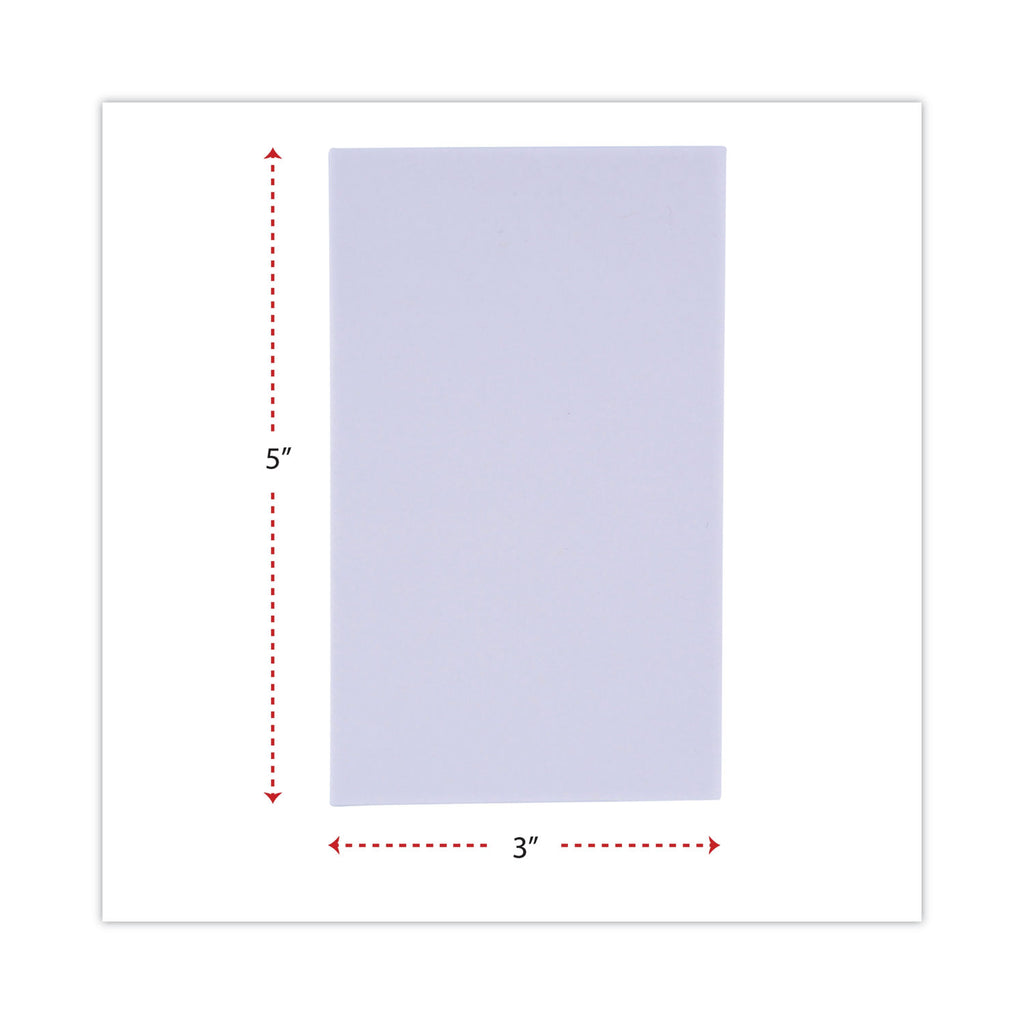 Scratch Pad Value Pack, Unruled, 3 x 5, White, 100 Sheets, 180/Carton - 