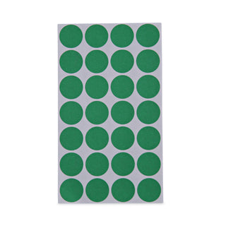 Self-Adhesive Removable Color-Coding Labels, 0.75" dia, Green, 28/Sheet, 36 Sheets/Pack - 