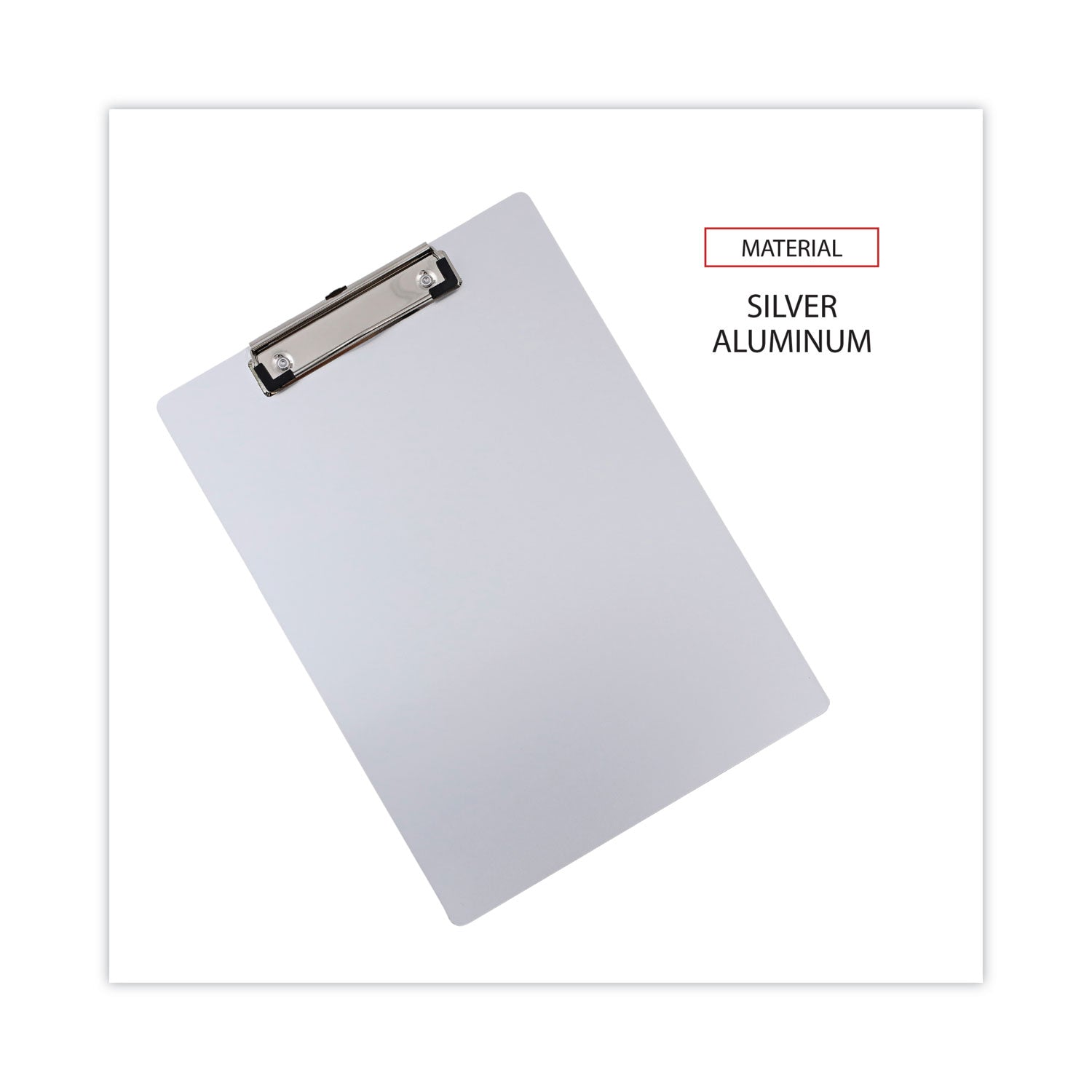 aluminum-clipboard-with-low-profile-clip-05-clip-capacity-holds-85-x-11-sheets-aluminum_unv40301 - 5