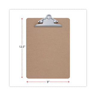 hardboard-clipboard-125-clip-capacity-holds-85-x-11-sheets-brown-3-pack_unv40304vp - 3