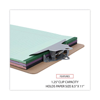 hardboard-clipboard-125-clip-capacity-holds-85-x-11-sheets-brown-3-pack_unv40304vp - 4