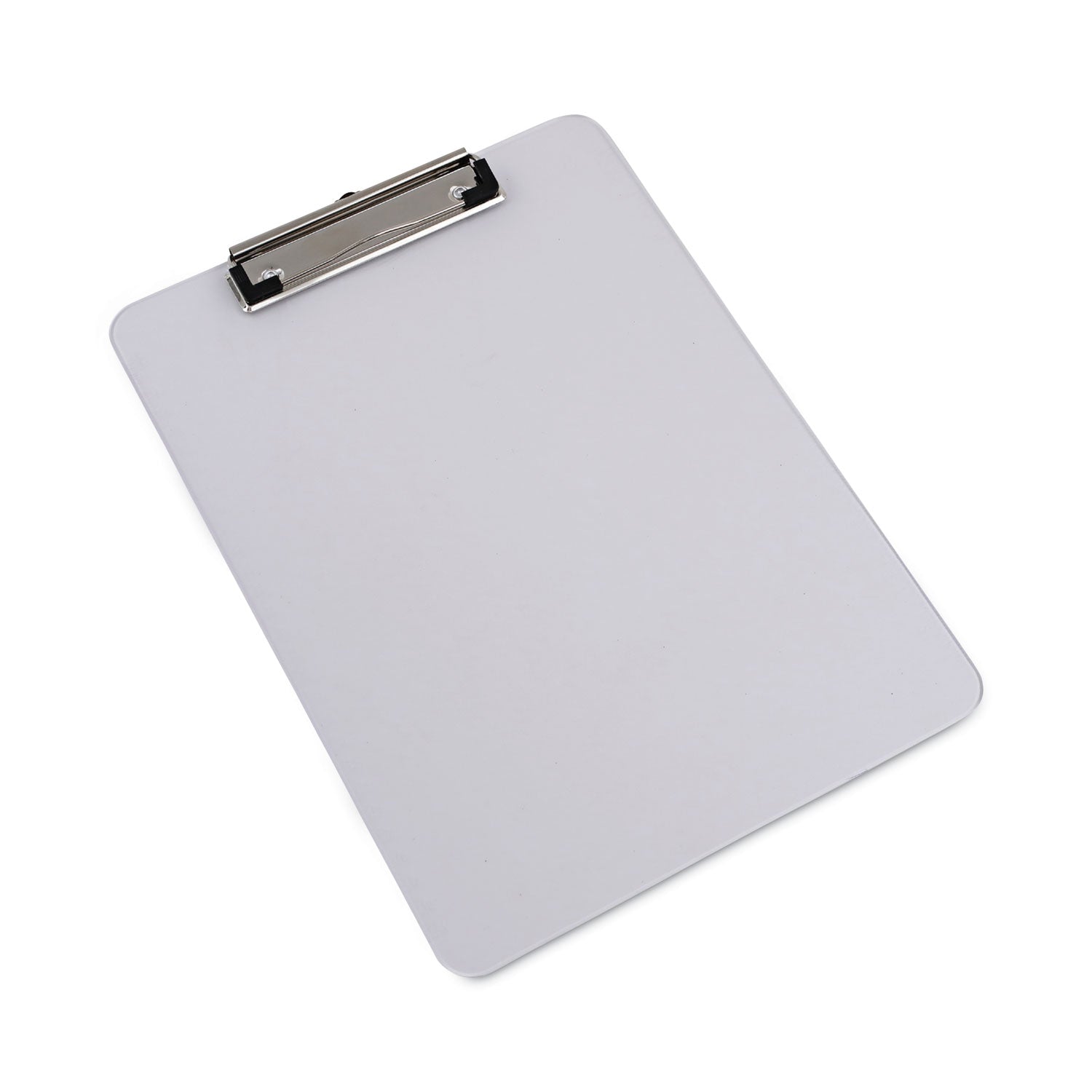 plastic-clipboard-with-low-profile-clip-05-clip-capacity-holds-85-x-11-sheets-clear_unv40310 - 2