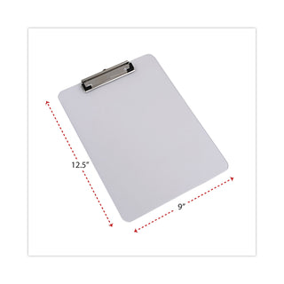 plastic-clipboard-with-low-profile-clip-05-clip-capacity-holds-85-x-11-sheets-clear_unv40310 - 3