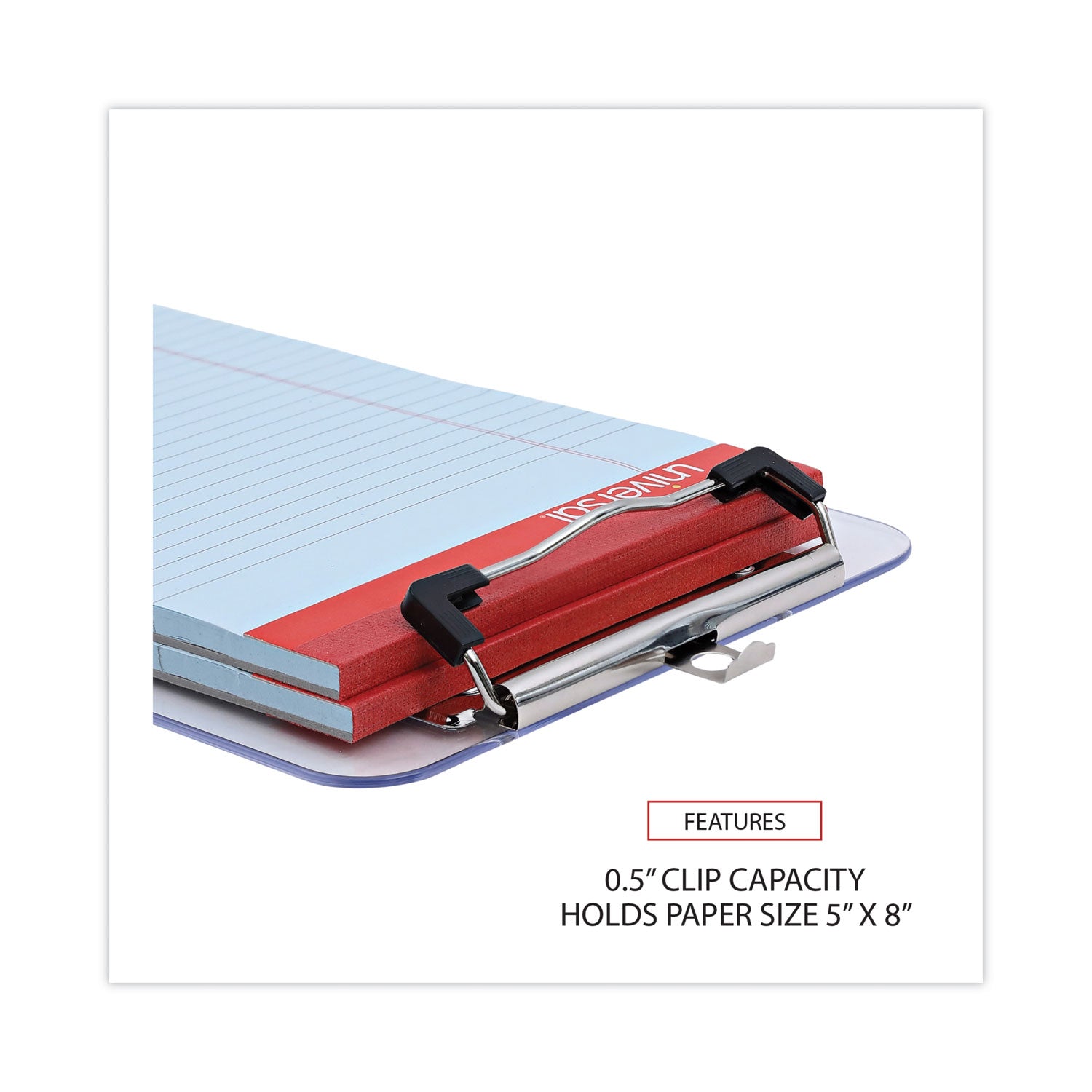 plastic-clipboard-with-low-profile-clip-05-clip-capacity-holds-5-x-8-sheets-clear_unv40312 - 4