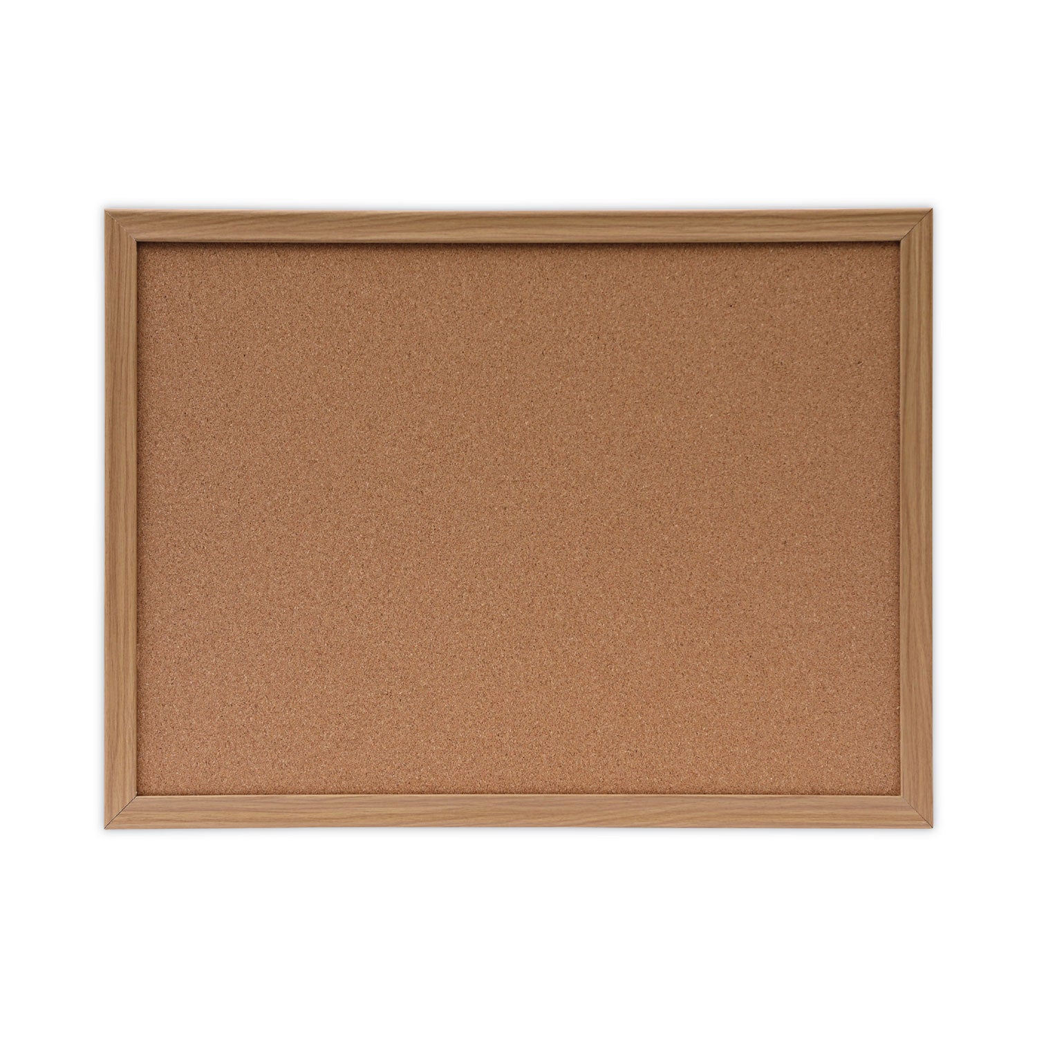Cork Board with Oak Style Frame, 24 x 18, Tan Surface - 