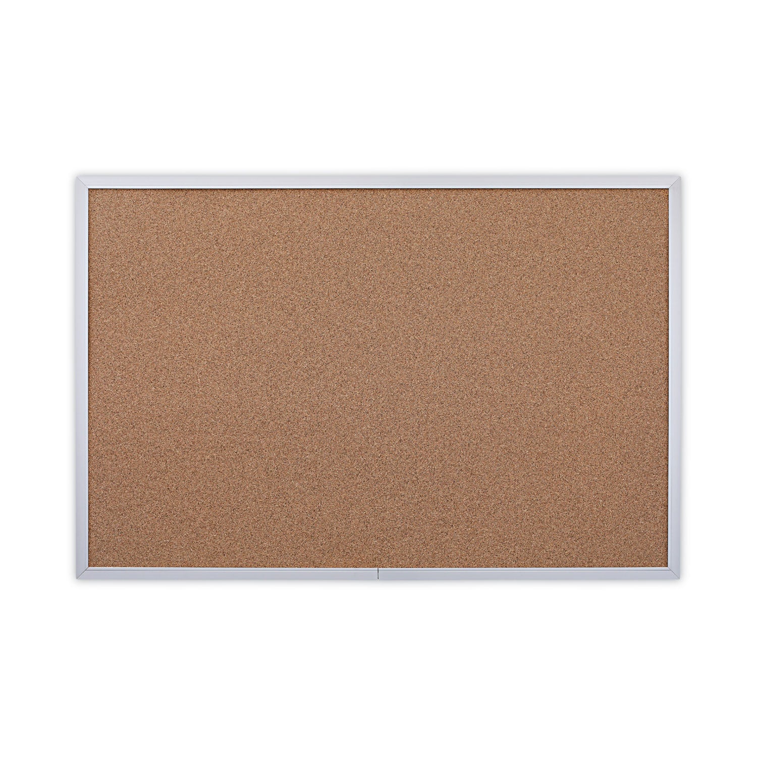 Cork Bulletin Board, 36 x 24, Tan Surface, Aluminum Frame - 